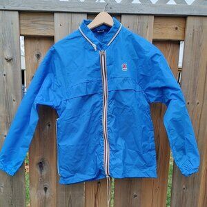 VINTAGE BRIGHT BLUE KWAY Jacket US Size 4 Unisex Please see Measurements…
